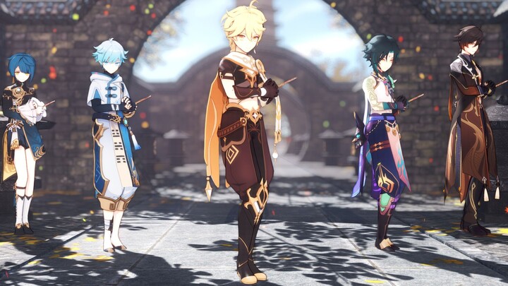 [Genshin Impact MMD] Flower and Moon Pair