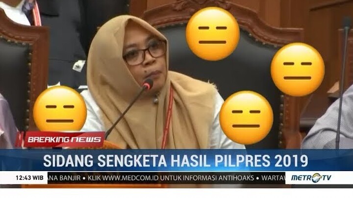 Momen-momen Lucu Sidang Saksi Sengketa Pilpres 2019