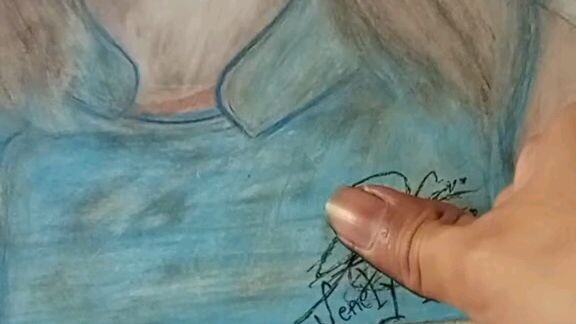 (Art) drawing with pincel and color pincel @jenelyncamu