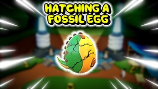 Hatching a *FOSSIL EGG* In Adopt Me (Roblox)