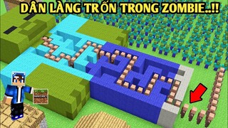 Mình Đã Thử Thách Chống Lại | Mê Cung Bị Zombie Tấn Công | TRONG MINECRAFT PE..!!