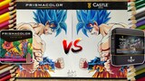 Prismacolor Premier VS Castle Arts Color Pencil | Drawing Goku SSJ Blue | diArt