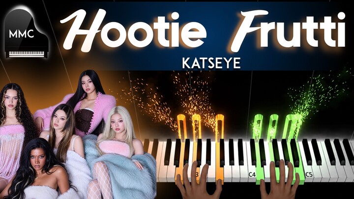 Hootie Frutti (Reharmonized) by Katseye piano cover/tutorial + sheet music + lyrics