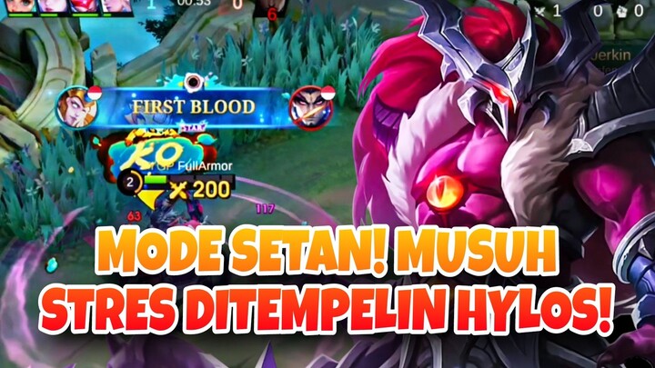 MUSUH STRES DITEMPELIN HYLOS MODE SETAN! - Mobile Legends