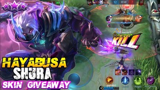 Skin Giveaway | Hayabusa Shura Gameplay - MLBB