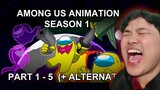 เรื่องราวของพี่น้องสีเหลือง Reaction Among Us Animation Season 1