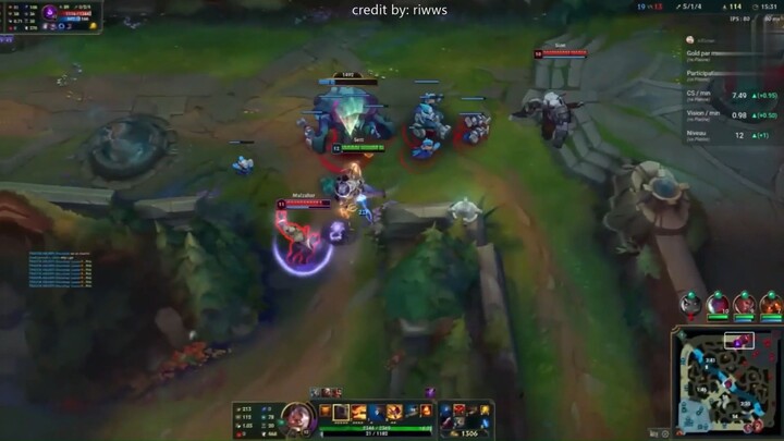 leona và bạn thân zed cùng chiến đấu trong liên minh huyền thoại #game