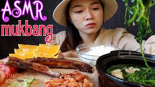 ASMR MUKBANG RICE,BAKED RIBS,KIMCHI,TOMATO,ORANGE|EATING SOUNDS [NO TALKING]|Bữa ăn,cơm sườn hấp dẫn