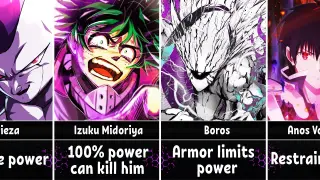 Anime Characters Who Have a Power Limiter