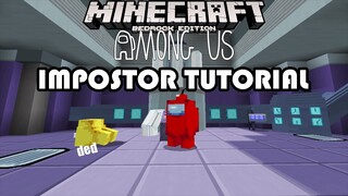 NEW Among Us Minecraft PE/BE Map! IMPOSTOR Tutorial