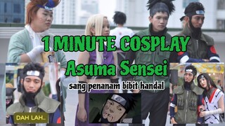 1 MINUTE COSPLAY ASUMA SENSEI (Sang Penanam bibit handal) by @yonko_lawak