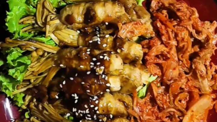 beef enoki roll 🥓😋