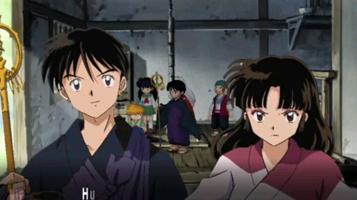 Inuyasha Secret of the Cursed Mask clip - Sango didn't forgive Miroku