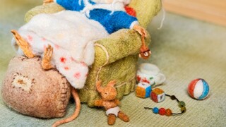 [Dense Forest Handmade] Wool Felt | Sleeping Mouse Mother | Healing Handmade Records