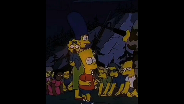 "Zombi Simpsons datang, dan Bart menjadi penyelamat~"
