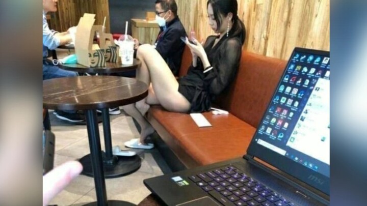 “What brand of computer is so flashy?”