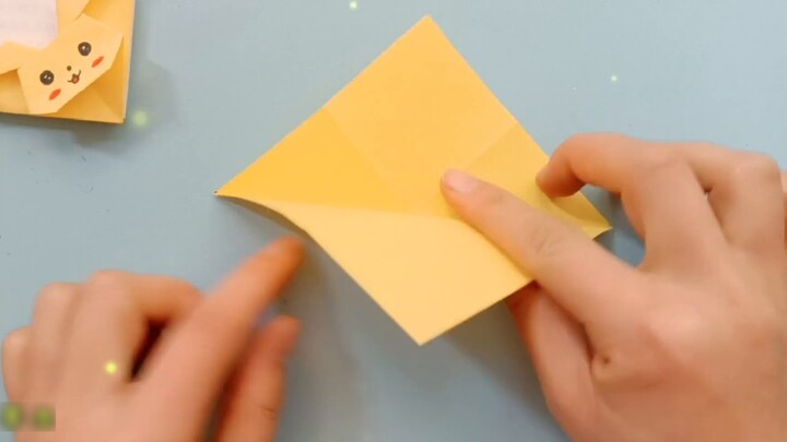 Origami bookmark Pikachu yang lucu, Anda dapat belajar dalam satu menit