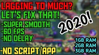 HOW TO FIX LAG IN MOBILE LEGENDS 2020 - WITHOUT ANY APPS OR SCRIPTS!