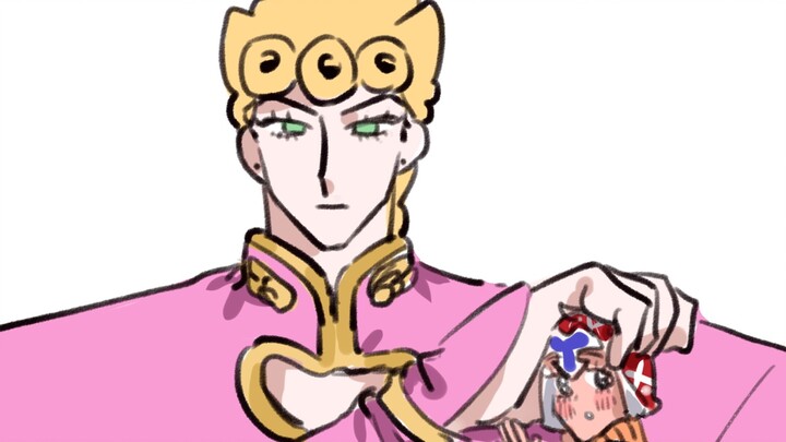 Giorno is a burly man.