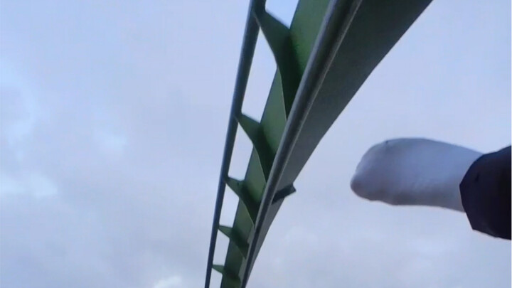 Pengalaman naik roller coaster burung beo Chimelong Zhuhai dari sudut pandang orang pertama, tubuh t