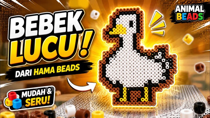 Hama Beads Bentuk Bebek Lucu!