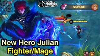 New Hero Julian Fighter/Mage Short Gameplay - Mobile Legends Bang Bang