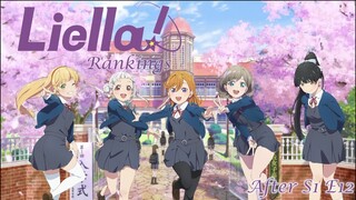 Liella!'s Ranking After Love Live! Superstar!! S1 E12 (Finale)