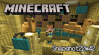 【MINECRAFT】Checking Snapshot 22w42a ! CAMEL!!!!【NIJISANJI】