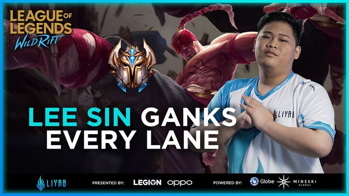 Wild Rift: Lee Sin Ganks Every Lane | LYB Miggie | Liyab Esports