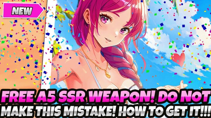 *FREE A5 SSR WEAPON FOR EVERYONE!* DO NOT MAKE THIS MISTAKE! HOW TO CLAIM IT (Solo Leveling Arise)