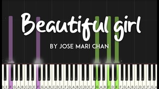 Beautiful Girl by Jose Mari Chan synthesia piano tutorial +sheet music