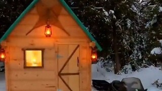 从零开始搭建一个冰雪中的小木屋