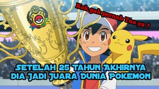 Setelah 25 tahun, Satoshi atau Ash Ketchum berhasil memenangkan kejuaraan dunia pokemon #VCreators