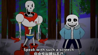 【万圣节1080P中字】UNDERTALE Spooky Scary Skeletons 同人动画（作者：CleverCrimsonFox）