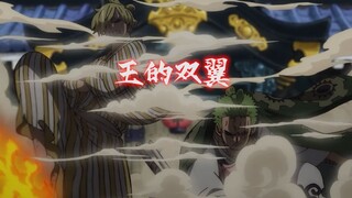 怎么能让你一上来就打扰我们的王呢，山治＆索隆爆燃瞬间