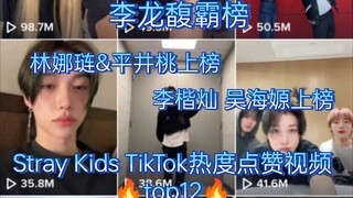 【stray kids TikTok】李龙馥felix霸榜！黄铉辰韩知城徐彰彬金昇玟李旻浩梁精寅均上榜！twice林娜琏&平井桃 李楷灿吴海嫄上榜！迷冲冲冲！