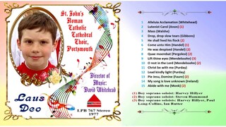 Boy soprano soloists, St John's R C Cathedral Choir, Lift Thine Eyes, Mendelssohn, LP, 1977