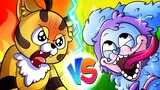 [ANIMATION] Dog vs Cat | Baby Cat Bee VS Baby PJ Pug a Pillar - Poppy Playtime Animation | SLIME CAT