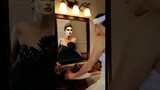 My mirror isn't reflecting right... 🖤🦢 Black Swan #cosplay #creepy