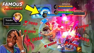 I MET YUZUKE IN SOLO RANKED QUEUE AND THIS WHAT HAPPENED!! 🤯 (ENEMY AUTO SURRENDER) | MLBB