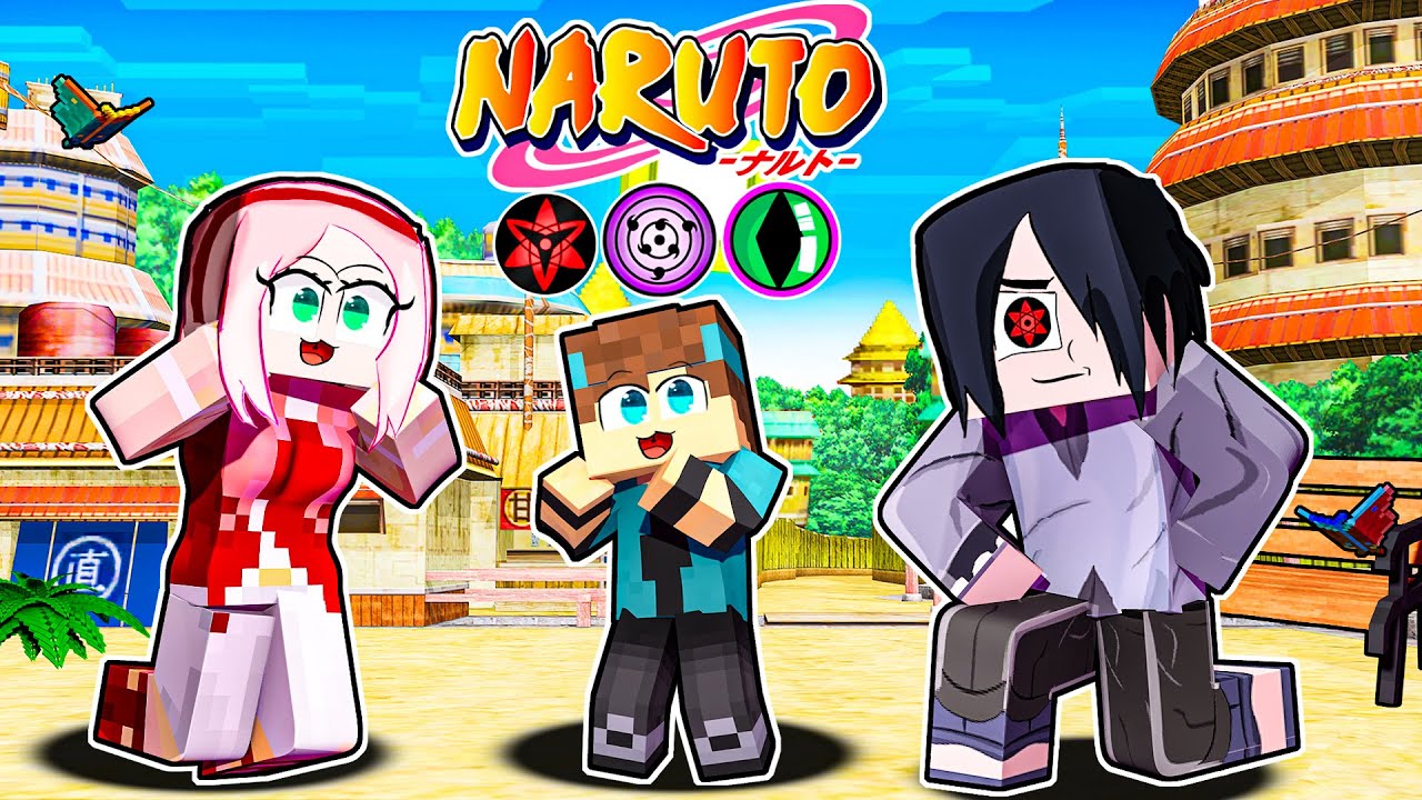 Minecraft : Naruto C #1 - Naruto, Sasuke e Sakura 