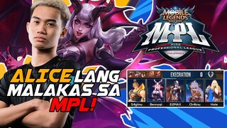 ALICE LANG MALAKAS SA MPL!