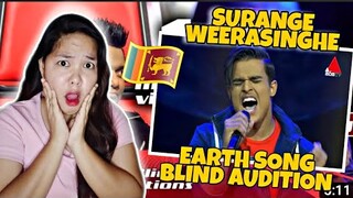 LeBrent Reacts to Surange Weerasinghe - Earth Song | Blind Auditions | The Voice Sri Lanka |