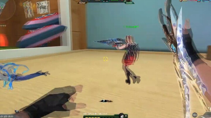 Clip cận chiến đua Top Zombie hay nhất của a già =)) Truy Kích VN