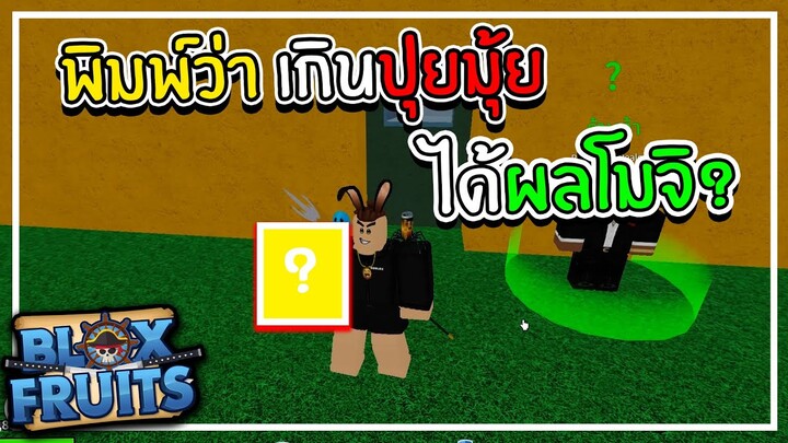 Blox Fruits แค่พิมพ์เกินปุยมุ้ยได้ผลโมจิ - สุ่มผลตาม TIKTOK