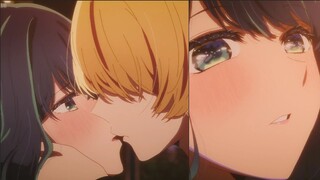 Aqua kisses Akane/Aqua first kiss with Akane Kurokawa ~ Oshi no Ko