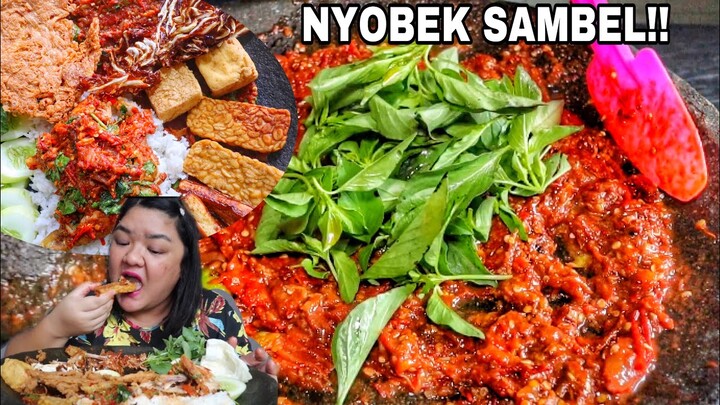 SEGO SAMBEL KEMANGI PEDAS AYAM PENYET!! NIKMAT BANGET!!