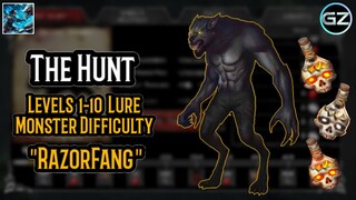 VFO: THE HUNT - All Levels 1-10 Lure Monster Difficulty - RAZORFANG