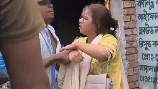 Husband and wife fighting. Bangladesh