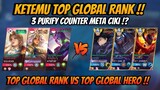 3 Purify Counter Meta Ciki !? Party Global Hero Vs Party Global Rank - Mobile Legends